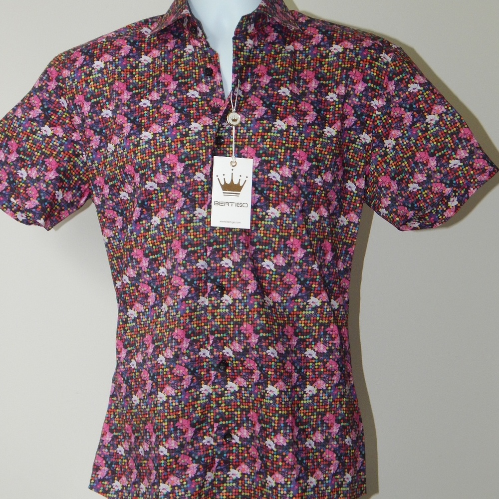 BERTIGO CROWN DIEGO SEMI FIT SHIRT MULTI COLOR SML